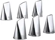 HOLIDYOYO 6Pcs Professional Cake Frosting Tip Nozzle Sturdy Non Stick Nozzles for Cake Decorating Easy to Clean Pastry Tools for Beautiful Floral Designs