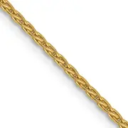 14K Yellow Gold 16 Inch 1.5mm Parisian Wheat With Lobster Clasp Chain