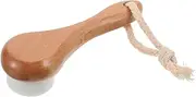 HAKIDZEL Wood Handle Skin Cleansing Brush Set Face Scrub for Women with Exfoliating Lanyard