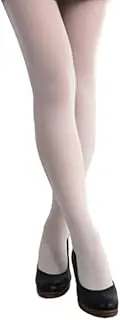 [Amaryllis] Women's 80 Denier Footed Ivory Cream Colour Opaque Pantyhose Stockings Hosiery One Size Tights