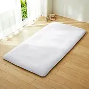 Cottonbird Repos MU-20 Futon Mattress Cover, Quick Detach Sheet, Fitted Sheet, Single, Long, S, Pure White, Mattress Cover, Washable, 100% Cotton