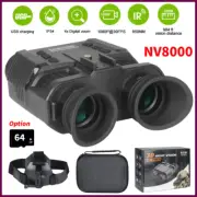 NV8000 3D Night Vision Binoculars Infrared Digital Head Mount Goggles Hunting