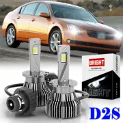 2pcs D2S D2R LED Headlight Bulbs Replace HID Xenon Super White Conversion Kit