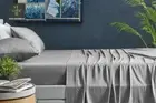 NNEKG 100% Natural Bamboo Bed Sheet Set (Silver Single)