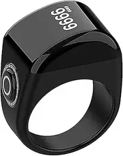 Finger Counter Clicker - Smart Ring Bluetooths Electronic Smart Tally Counter Prayer, Clear Display | 5 Prayer Time Reminders Ring, Electronic Counter Shows Time, Recitation Count and Prayer Time