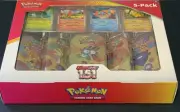 Pokemon Scarlet & Violet - 151 Costco Bundle (5-Pack) Mini Tins w/ 4 Promo Cards