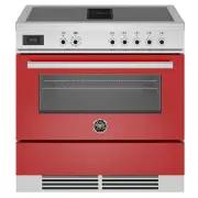 BERTAZZONI 900mm Air-Tec 3 in 1 Induction Cooker - Red PROCH94I1EROT