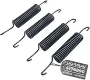 [Lichtblau] 4 x Metal Springs for Miele Washing Machine 4176890, 4473970 Vat Suspension Tension Spring Tension Spring