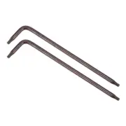 T8 Tamper Proof Torx Star Key Bit Wrench, L-Shape 3.15" Long Arm, S2 Steel 2pcs