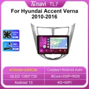 For Hyundai Solaris Accent Verna 2010-2016 CarPlay Car Radio Player GPS Screen