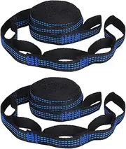 2pcs Blue Hammock Strap Outdoor Camping Tree Garden Hanging Load Bearing Rope AU