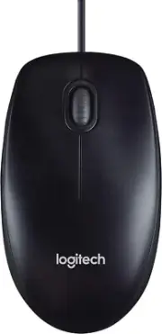 Logitech Corded Mouse M90 Black Wired USB Optical Tracking | NEW | FREE SHIPPING