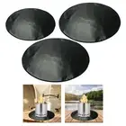 Round Fireplace Mat Fire Mat Round Under Grill Mat Outdoor Grill Deck Protect