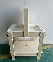 KidsBuddy Sensory Tables with 2 Storage Bins, Multifunction Activity Table, Wooden Play Table, Sand and Water Table UIH4986