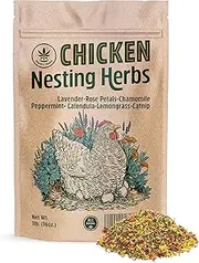 Happy Trees Chicken Nesting Herbs - 100% Natural Blend of 7 Premium Dried Herbs for Fresh Nest Box, Coop and Run - Bulk 1lb. Bag