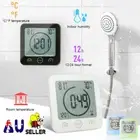 Shower Timer Bathroom Wall Clock Countdown LCD Temperature Humidity Touchscreen