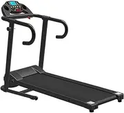 Treadmills, Electric Treadmill Pulse Grip and Safety Key, Jogging Walking Exercise Running Machine for Family/Apartment/Office Workout