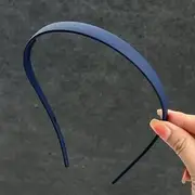 Plain Headband Navy Blue - One Size