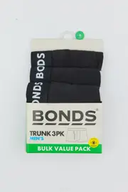 [Bonds] Bonds Men's Everyday Trunk 3 Pack Size: Small S Multicolor
