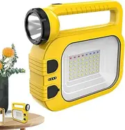 Solar Flashlight, Camping Rechargeable Solar, 1.4x13.39 Inches Multi-Purpose LED, Spotlight Lantern for Fishing, Hiking, Power Outage, Outdoor Adventures, Night Walking