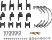 RC Car Leaf Spring Suspension, Alluminum Alloy Leaf Spring Suspension Bar Fit for WPL B4 24 1/16 Remote Control Car(Black)
