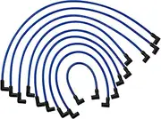 10.5mm High Performance Spark Plug Wires Set Replacement for SBC HEI BBC Chevy 350 383 454 Electronic, (Blue)