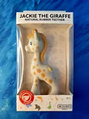 Nuby Jackie the Giraffe Natural Rubber Teether - Textured Teething Toy -BPA Free