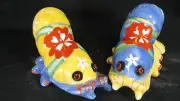 Sea Life Cute Lobster Ceramic Salt/Pepper Shakers sealife