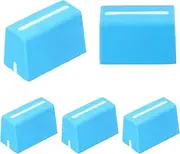 uxcell Universal Fader Knobs, Blue Mixer Fader Caps Slider Potentiometer Replacement Rubber for DJ Controller Mixer Console, 5 Pack