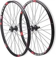 Road Bike Wheelset Bicycle Wheelset 26 27.5 29 Inch Bike Wheelset，Front/Rear Wheel Set Rim 7-12 Speed Disc Brake Mountain Road Bicycle Wheels Wheelset(Black,27.5inch)