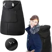 Winter Baby Carrier Cover- Universal Baby Carrier Cover for Cold Weather Excellent Waterproof Cold-Proof Shawl for Strollers with Storage Bag