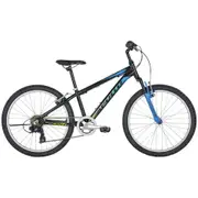 Apollo Cougar 24" Kids Mountain Bike Black/Blue/Lime (2019)