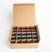 Box of 25 G40 Assorted Colored 1.6” 5W C7 E12 Base String Light Replacement Bulb