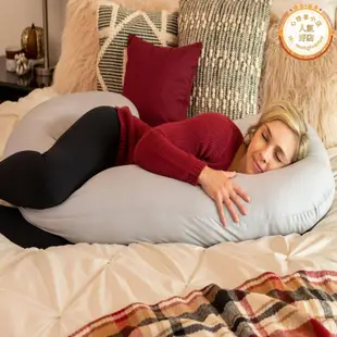Leachco孕婦枕頭護腰側睡枕睡覺側臥枕孕託腹U型孕期用品神器抱枕