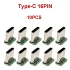 1/5/10PCS USB 3.1 Type C Vertical Patch Board 16Pin 4 Welding Wire Data Band PCB