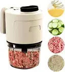 4-In-1 Waterproof Cordless Electric Vegetable Slicer Set Handheld Chopper Garlic