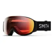 Smith I/O Mag S Snow Goggles, Black Frame, ChromaPop Pro Photochromic Red Mirror