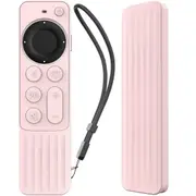 Ahastyle Silicone Protective Case For Apple Tv Siri Remote - Non-Slip Striped Design