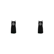 2x Annabel Trends Screen Print Cotton Kitchen Apron 60x80cm Today's Forecast BK