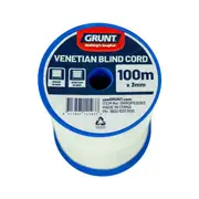 Grunt 3mm x 100m White Venetian Blind Cord