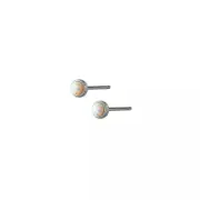 ANYCO Fashion Earrings Sterling Silver Cute Opal Zircon Chic Mini Small Stud Women Simple Ear Bone Piercing Jewelry