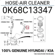 GENUINE BRAND NEW AIR CLEANER HOSE SUITS KIA CERES 1992 - 2000 2.4L 4WD