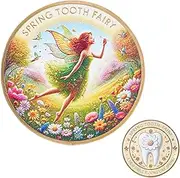 Tooth Fairy Coin,Kids Lost Teeth Metal Souvenir Coin - Portable Lightweight Growth Memorial Medallion for Girls Kid Children