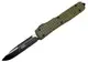 Microtech Ultratech S/E 綠G10手榴彈紋黑鋁柄彈簧刀 (M390鋼)