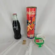 1994 World Cup Commemorative COKE BOTTLE, Collecters Pin, and Coinbank