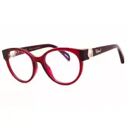 Chopard Women's Eyeglasses Bordeaux Plastic Full Rim Oval Frame VCH350S 0954