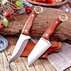 Paring Kitchen Knife Peeling Slicer Vegetable Fruit 4Cr14 Steel Wood Ring Handle