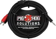 Pig Hog PB-S3R10 3.5 mm to Dual RCA (Male) Stereo Breakout Cable, 10 Feet