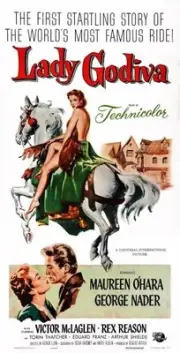 Lady Godiva Of Coventry poster Maureen O'Hara Maureen O'Hara G- 1955 Old Photo