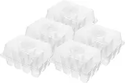 BESPORTBLE 12-Cell Seedling Tray Plastic Nursery Pot Sprouter Tray for Plant Growth 5pcs Set
